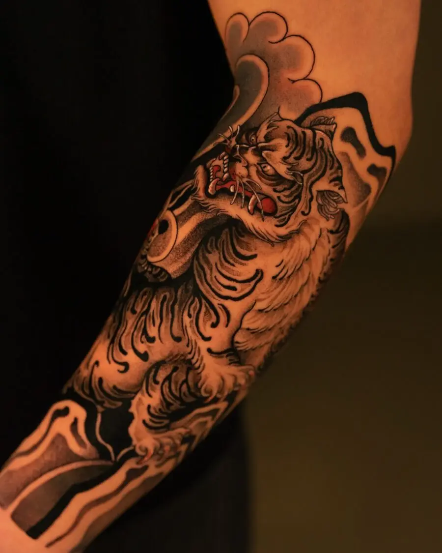 Bold tiger design brings fierce vibes