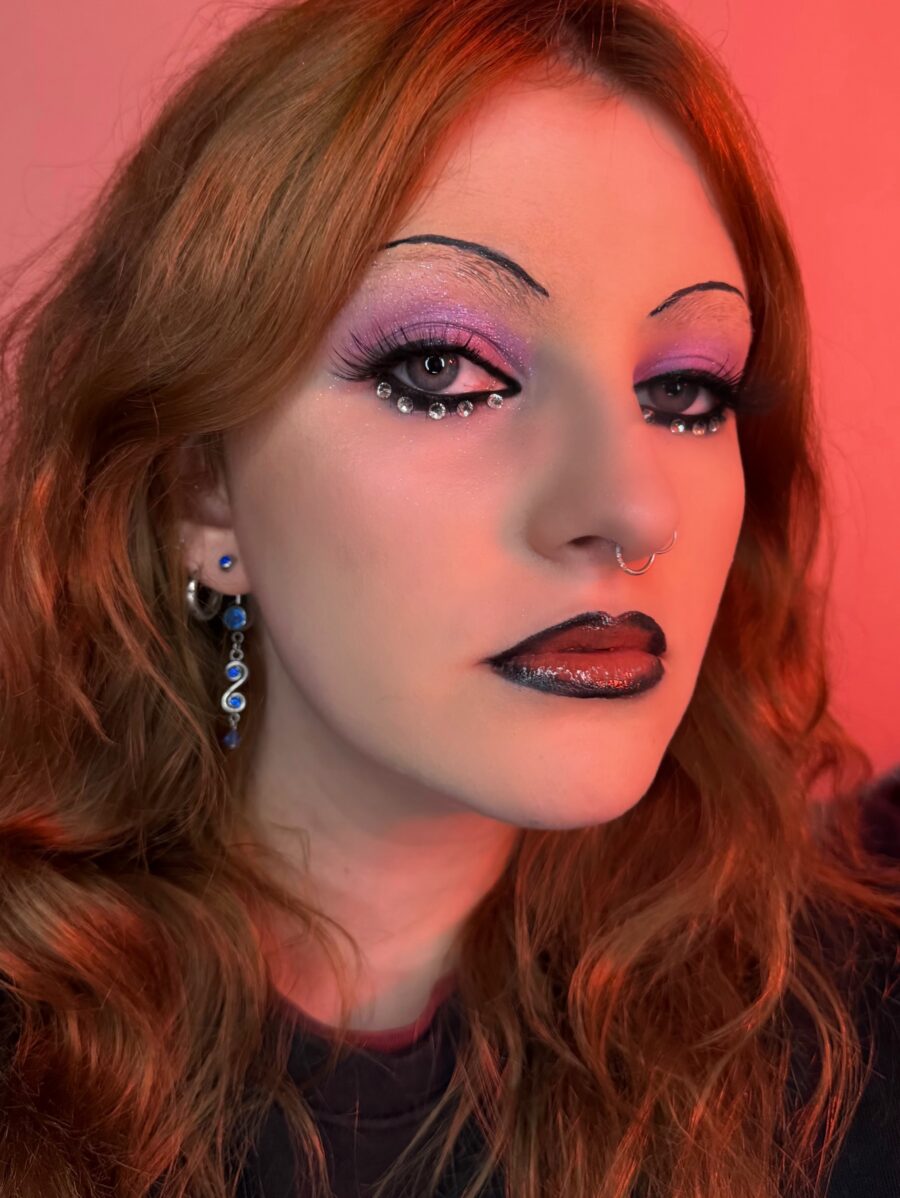Vibrant Glam for Thin Lips