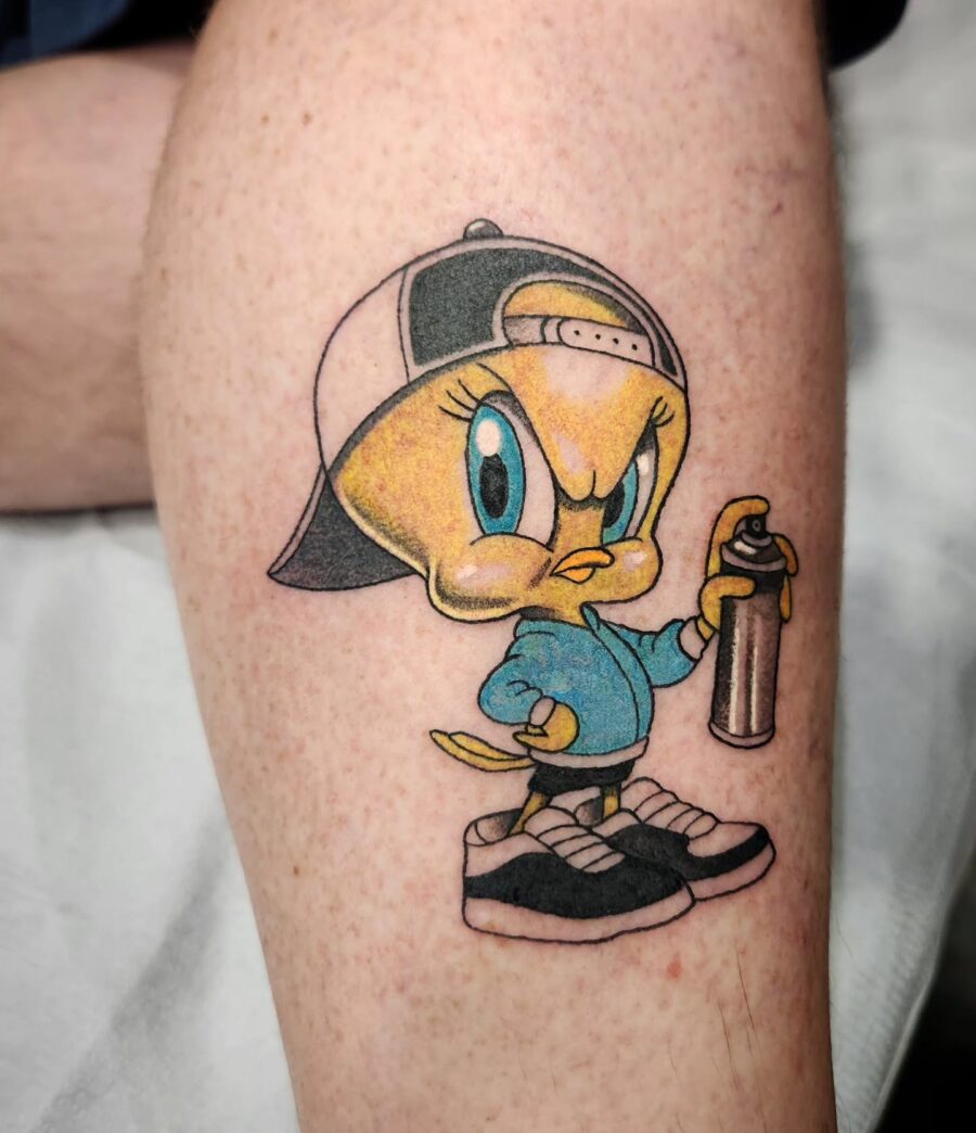 Stylish Tweety with a Street Art Twist