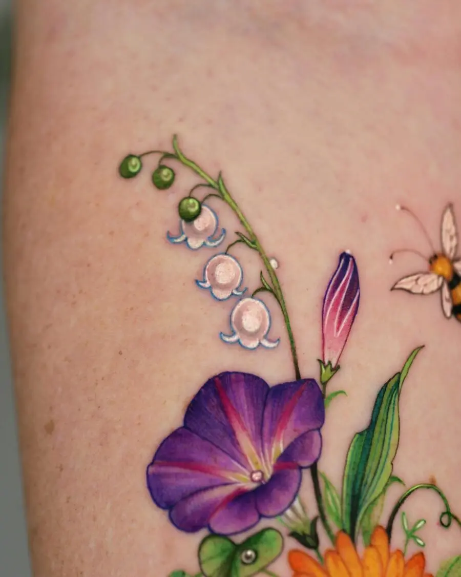 Intricate floral design for meaningful tattoo