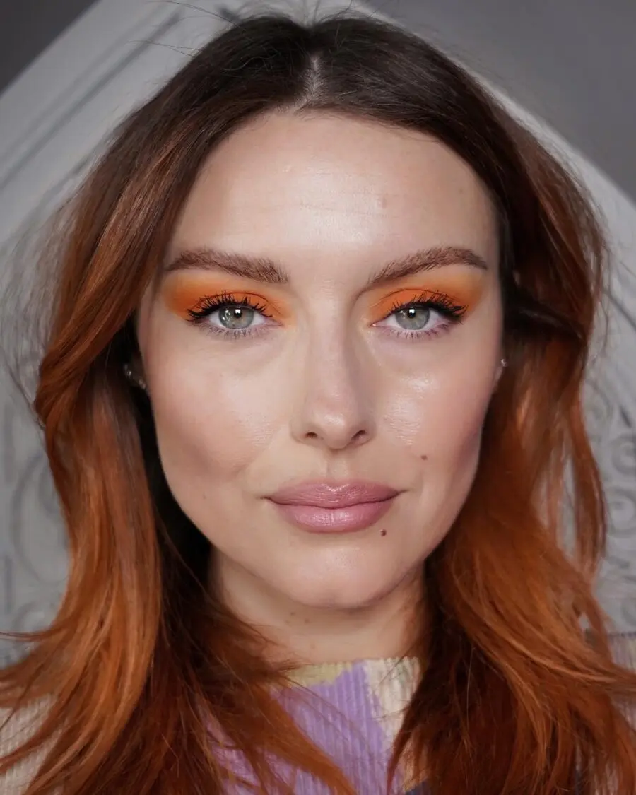 Bold orange eyes for stunning guest looks