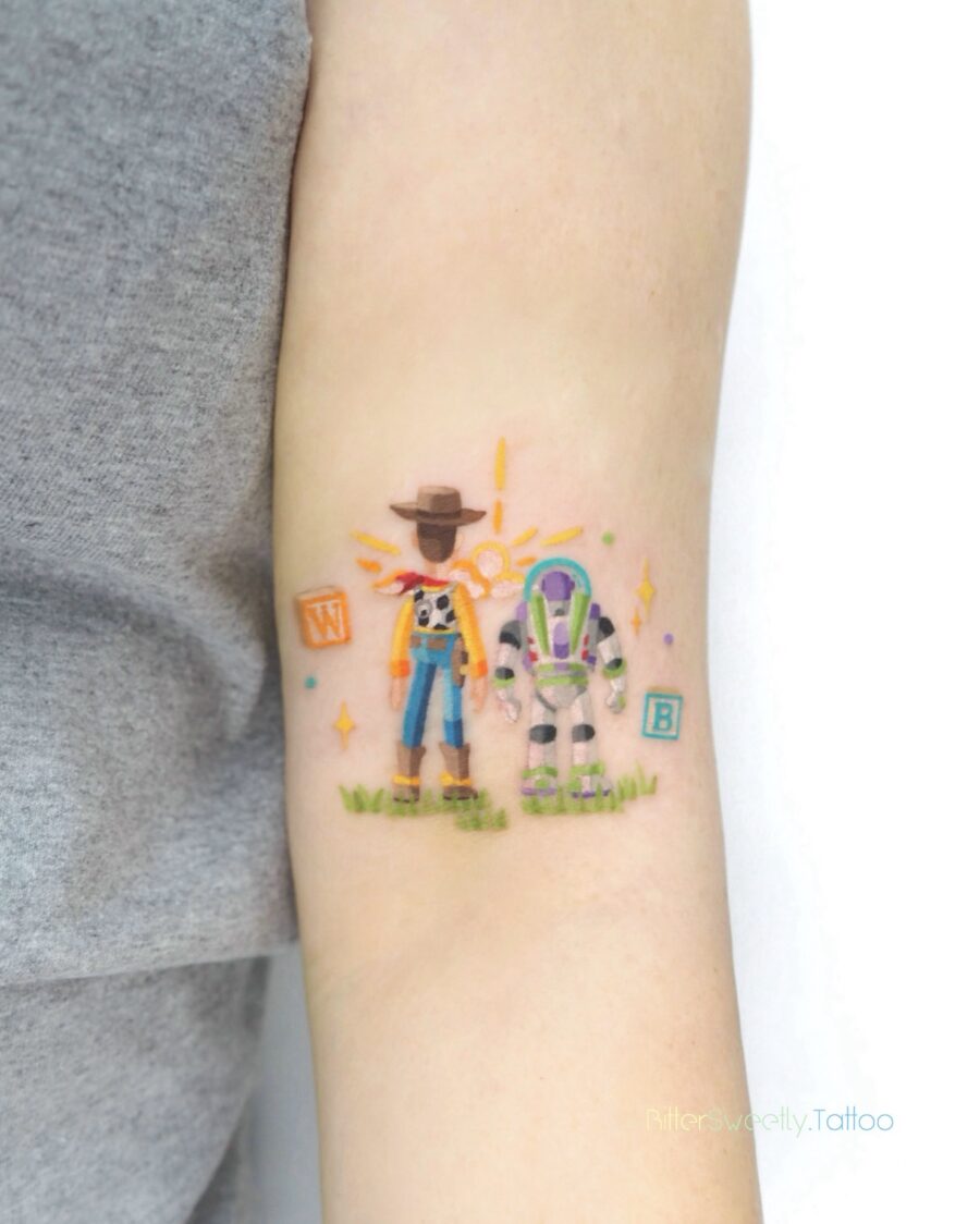 Iconic cartoon characters come to life as tattoos
