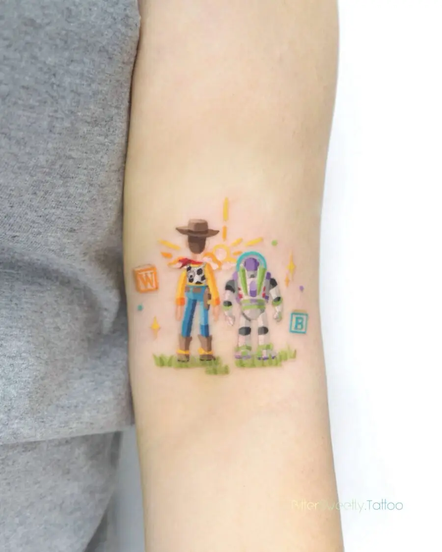 Iconic cartoon characters come to life as tattoos
