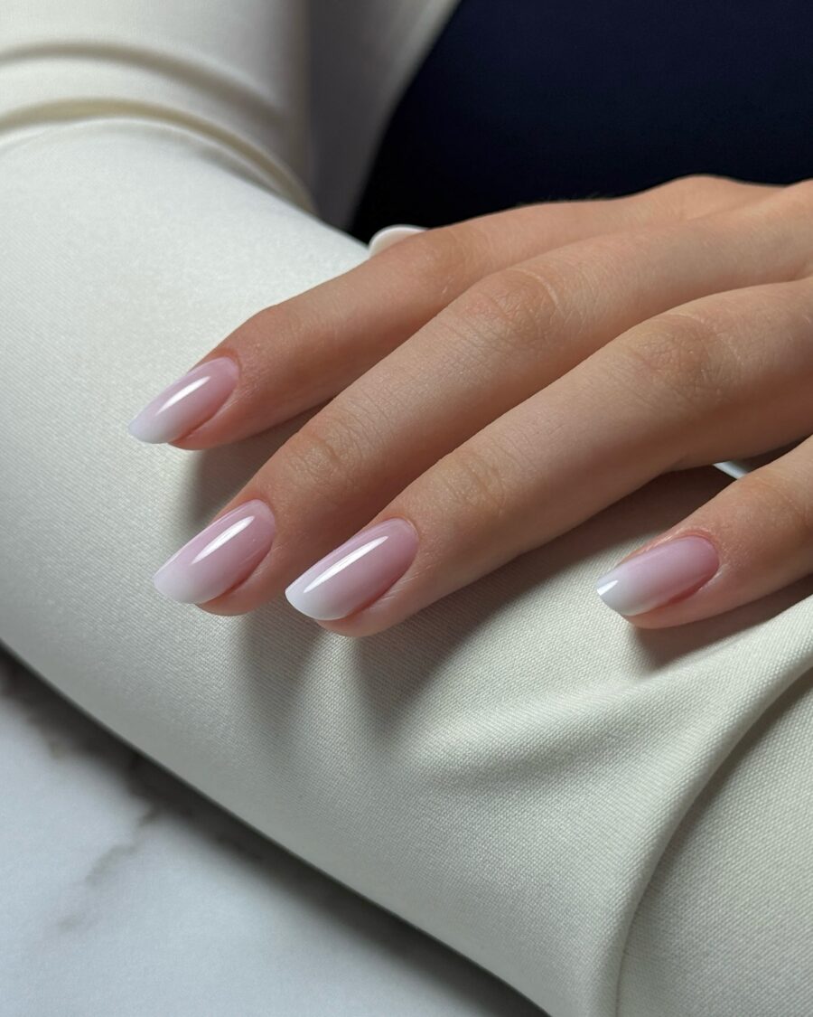 Chic Ombré French Tip Nail Design