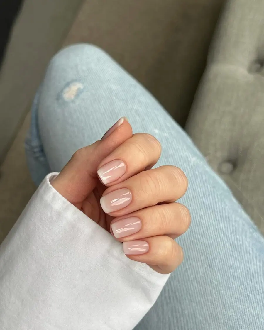 Subtle elegance in baby boomer nails