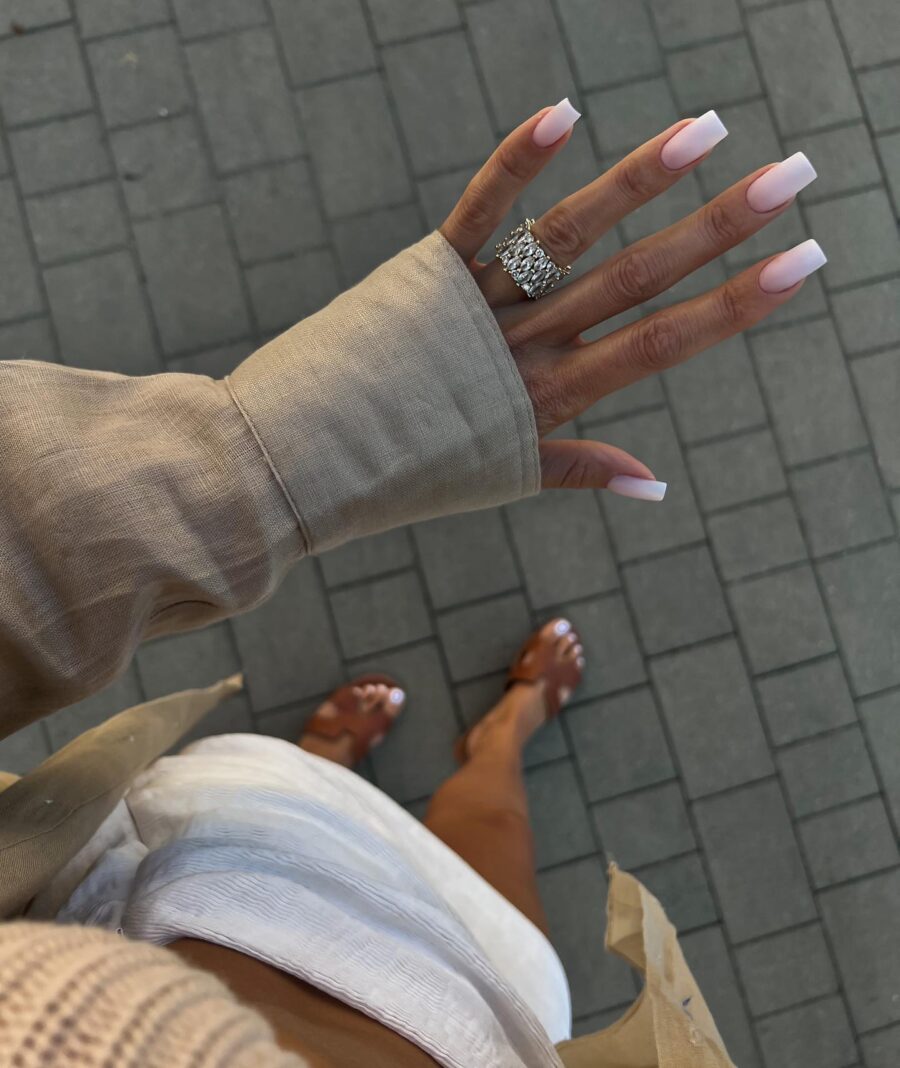 Elegant Baby Boomer Nails for Effortless Style