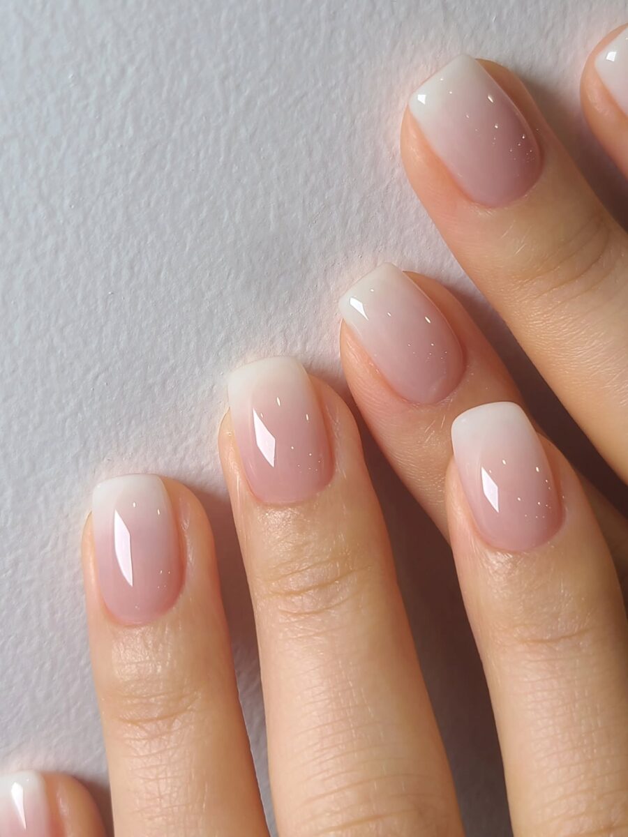 Classic Baby Boomer Nails with a Modern Twist