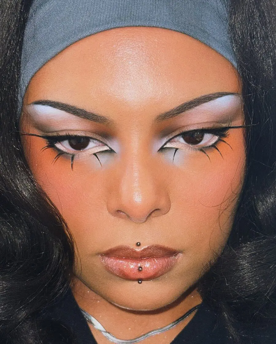 Stunning baddie makeup with bold vibes