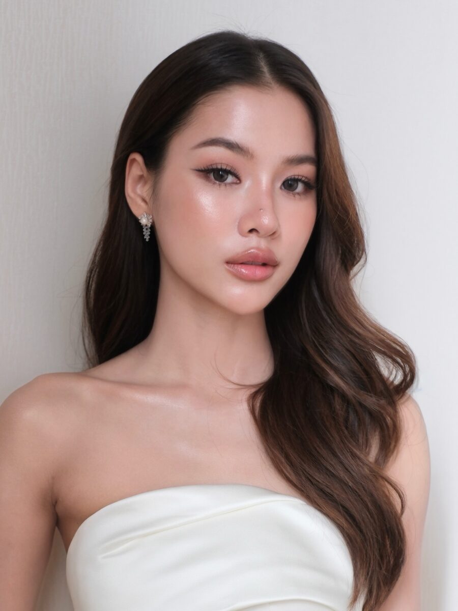 Effortlessly radiant bridal makeup look