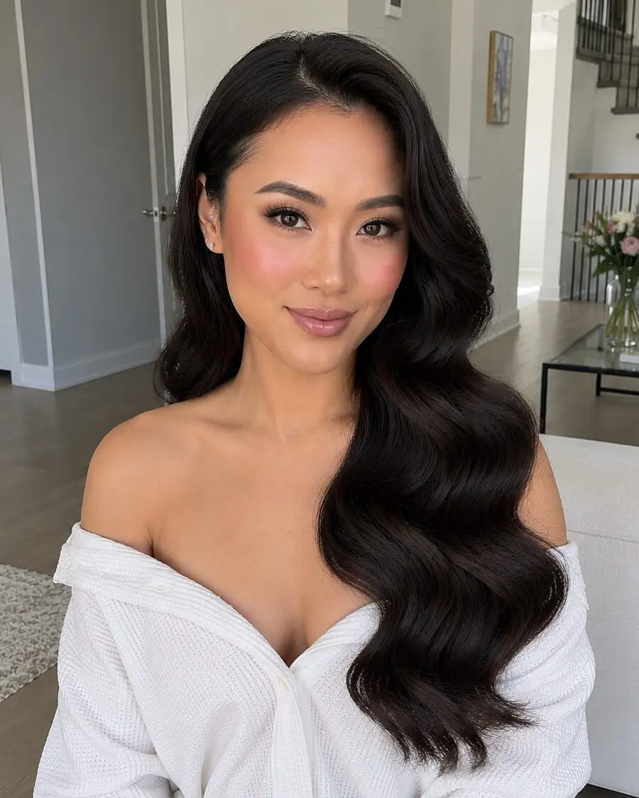 Elegant bridal makeup with natural glam vibes