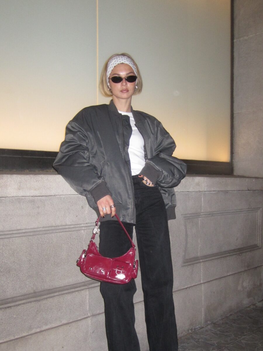 Effortlessly stylish urban night out ensemble