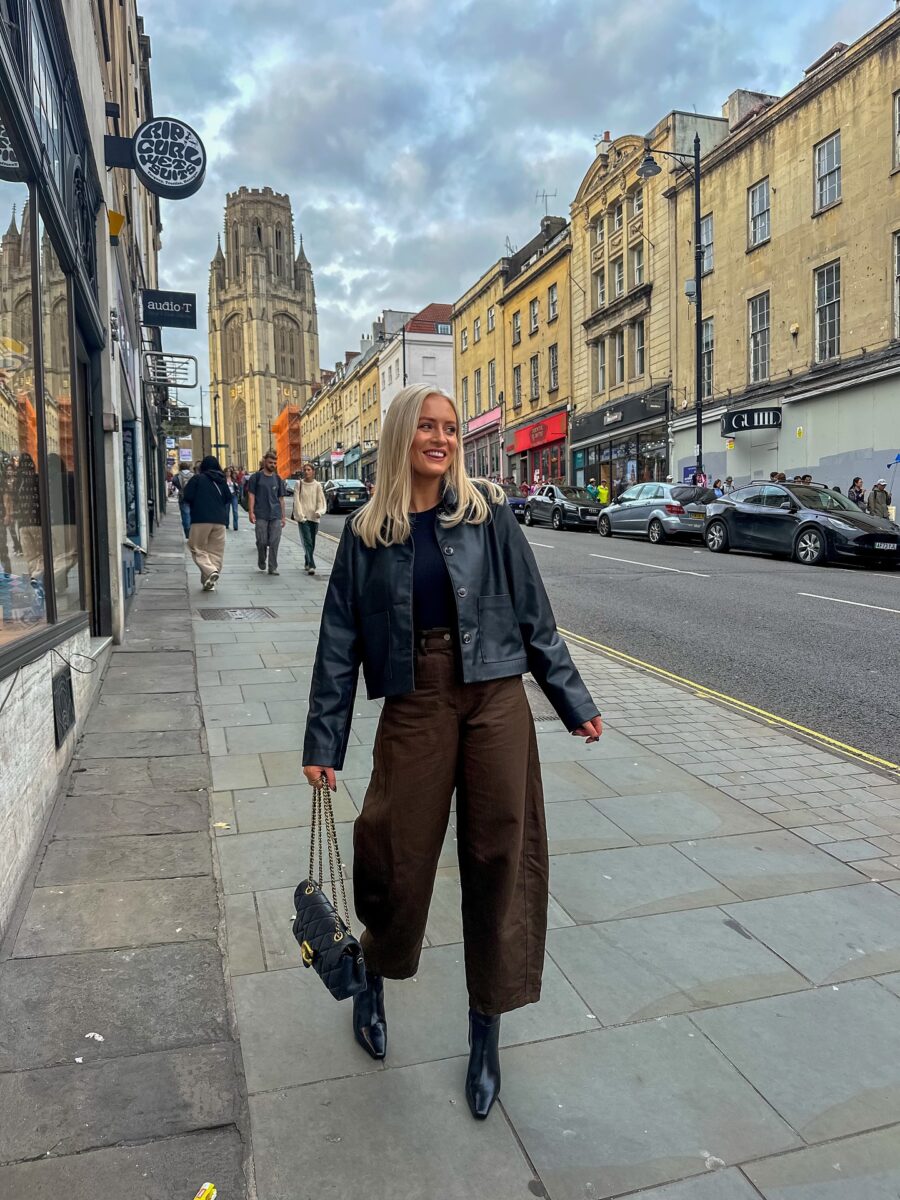 Chic street style with cozy vibes