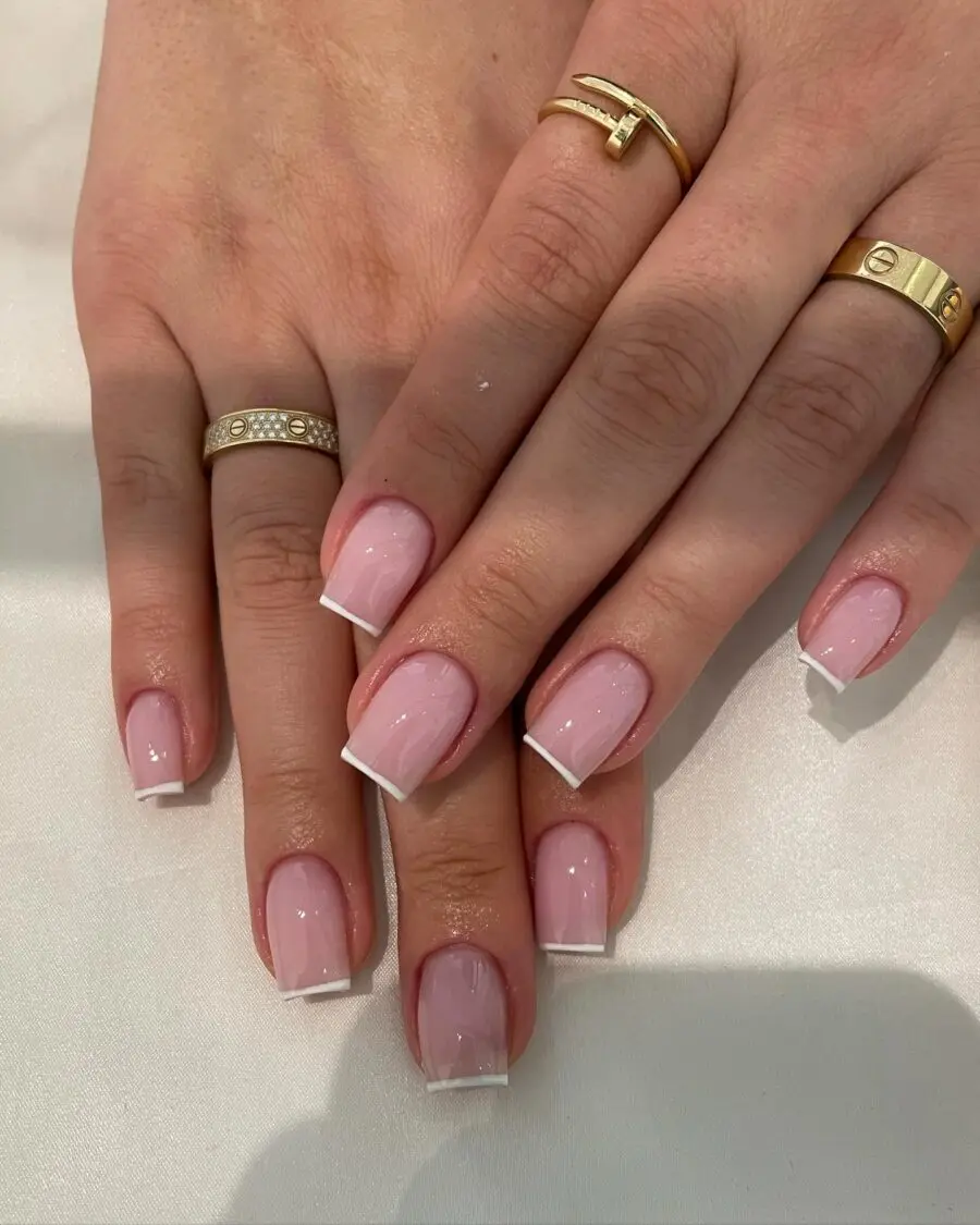 Elegant and Minimalist French Tip Nail Design