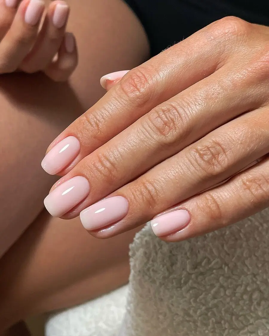 Subtle elegance in clean girl nails