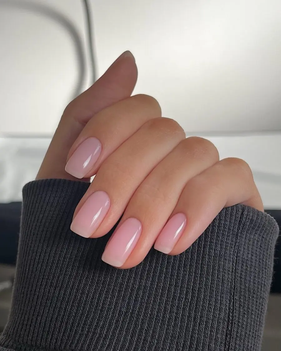 Chic and minimalist clean girl nail design