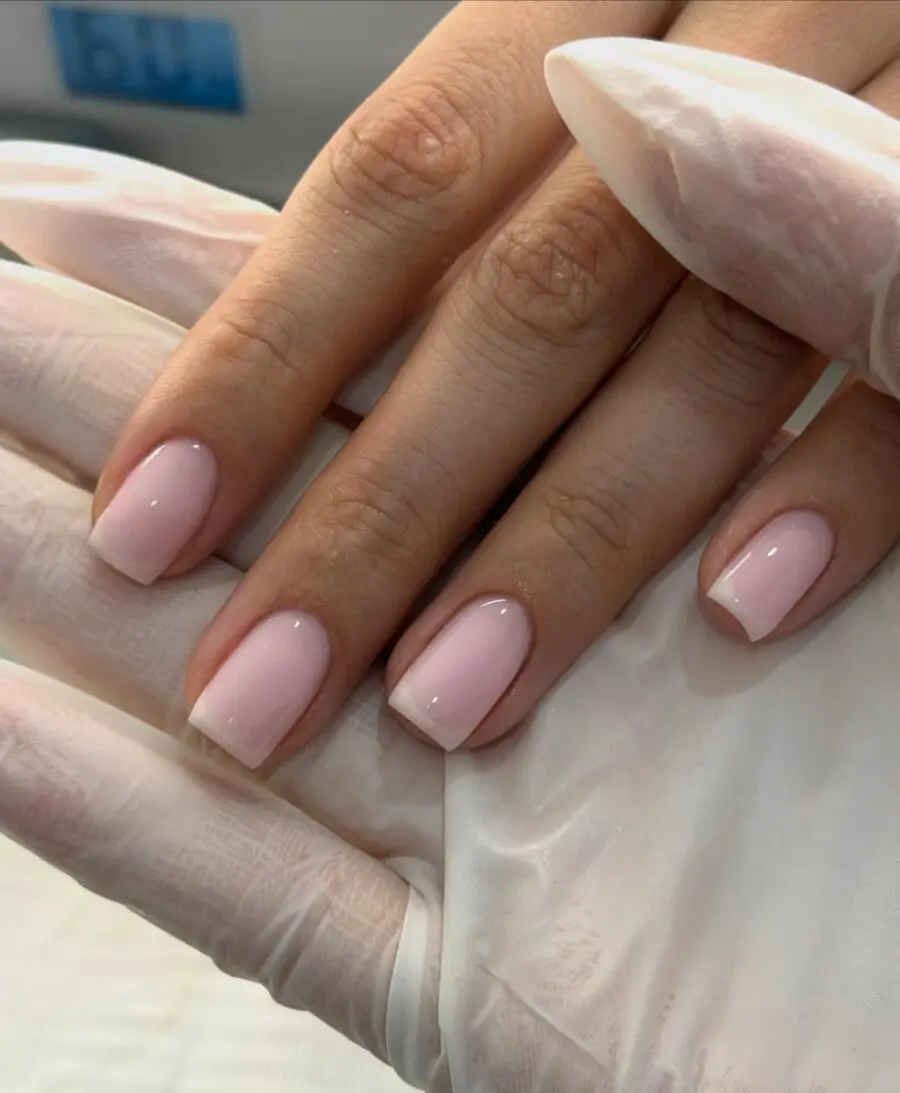 Elegant pink French tip nails for a classy look