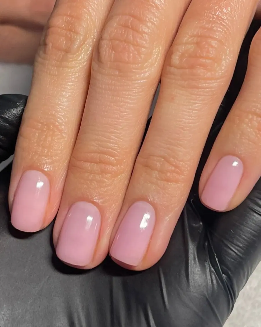 Chic and Subtle Pink Nail Design for Clean Girls