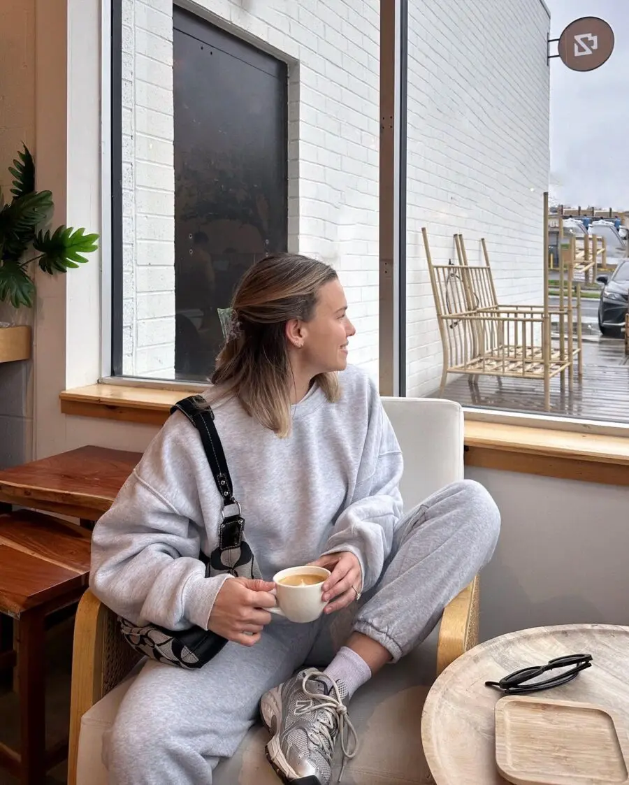 Effortless style in cozy athleisure wear