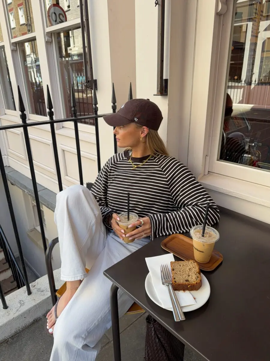 Effortlessly chic casual coffee attire
