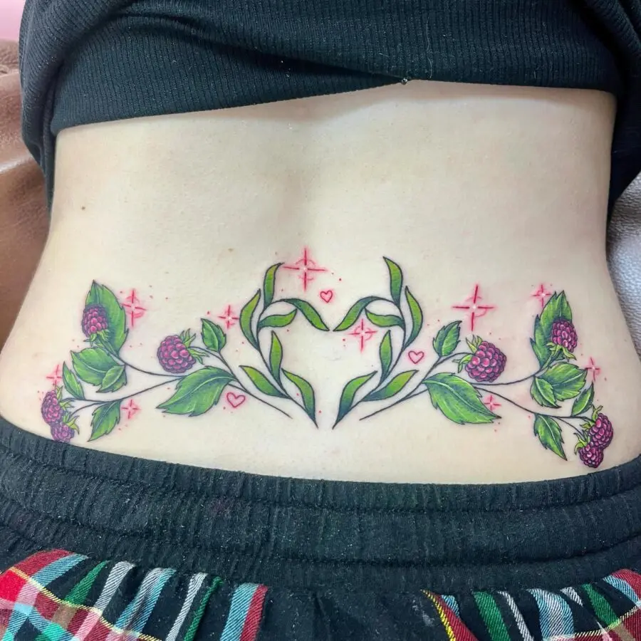 Elegant floral design for unique body art