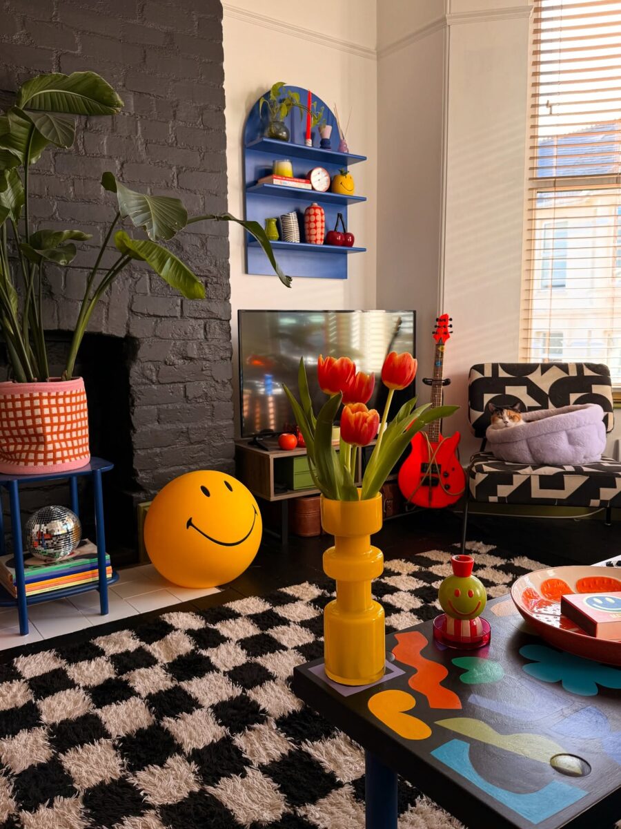 Vibrant decor enhances joyful living spaces