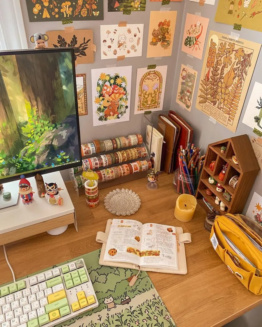 Charming and Whimsical Study Desk Aesthetic