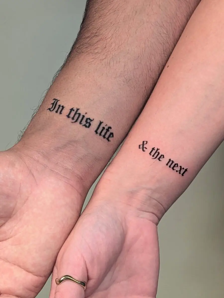 Deeply Connected Couple Tattoo Ideas