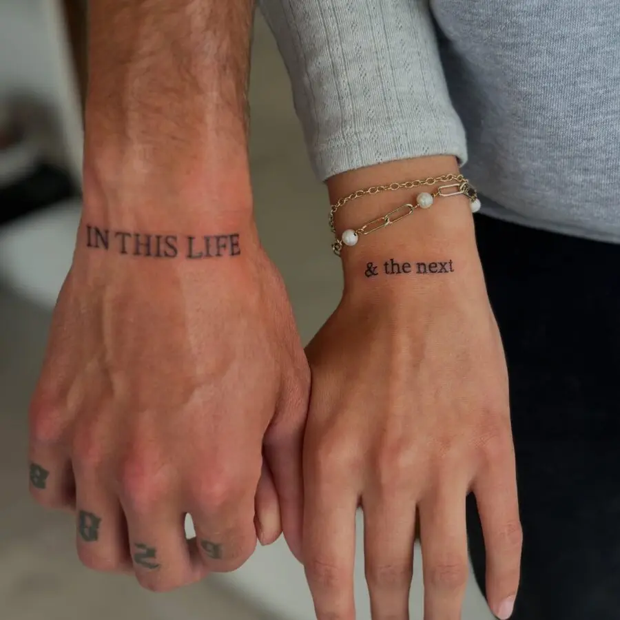 Meaningful couple tattoos for timeless love
