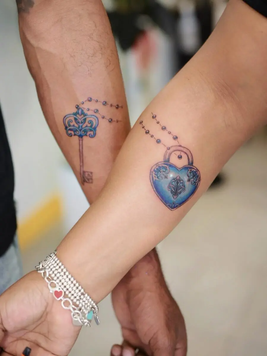 Unlocking Love: Key and Lock Tattoos