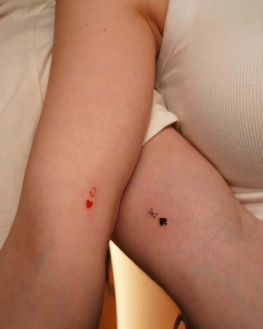 Sweet couple tattoos for lasting connections
