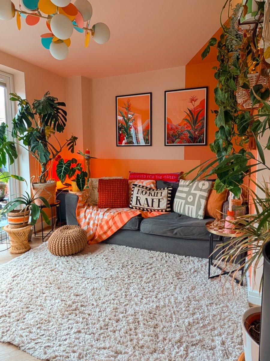 Cozy Bohemian Vibes with Lush Greenery