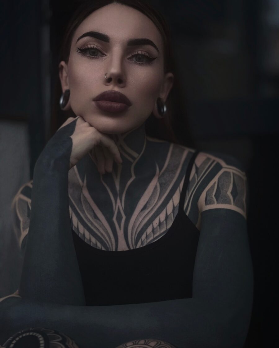 Captivating dark feminine tattoo aesthetics revealed