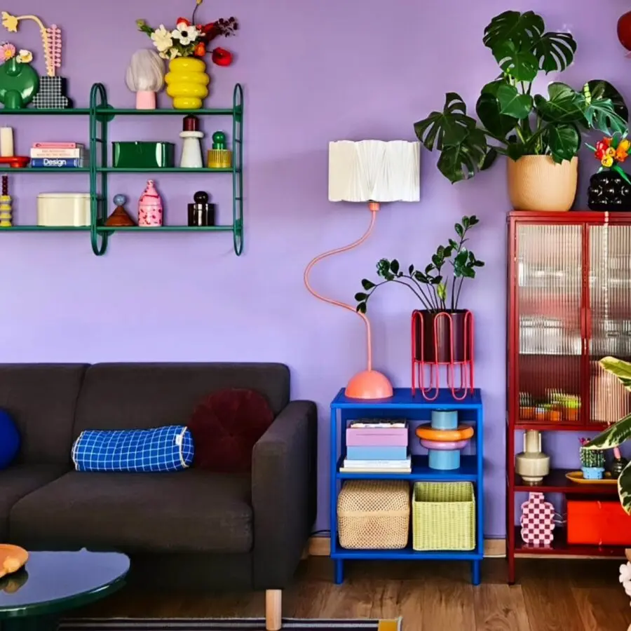 Playful, vibrant decor for a joyful living space