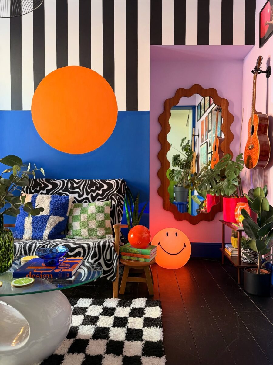 Vibrant and playful dopamine decor concept