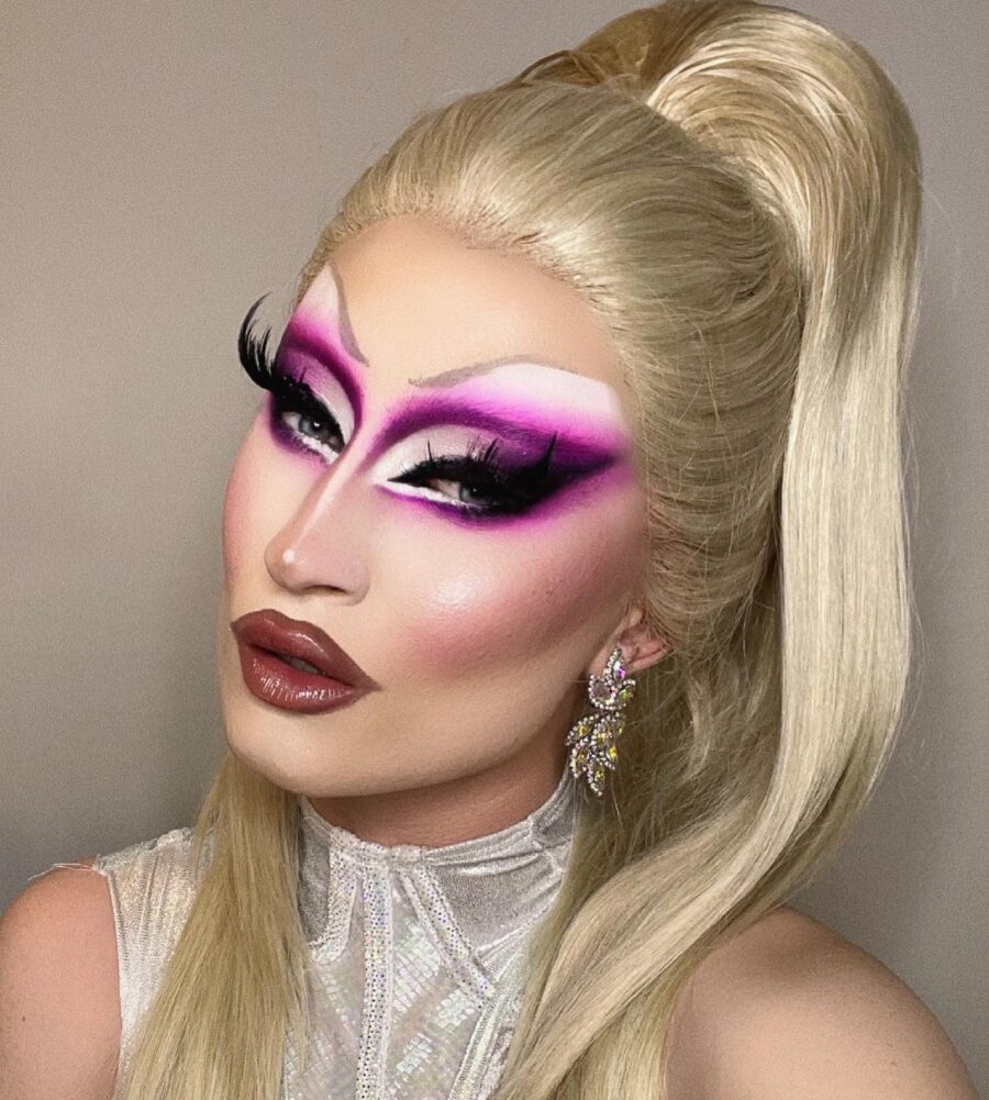 Vibrant Glam with Bold Pink Accents