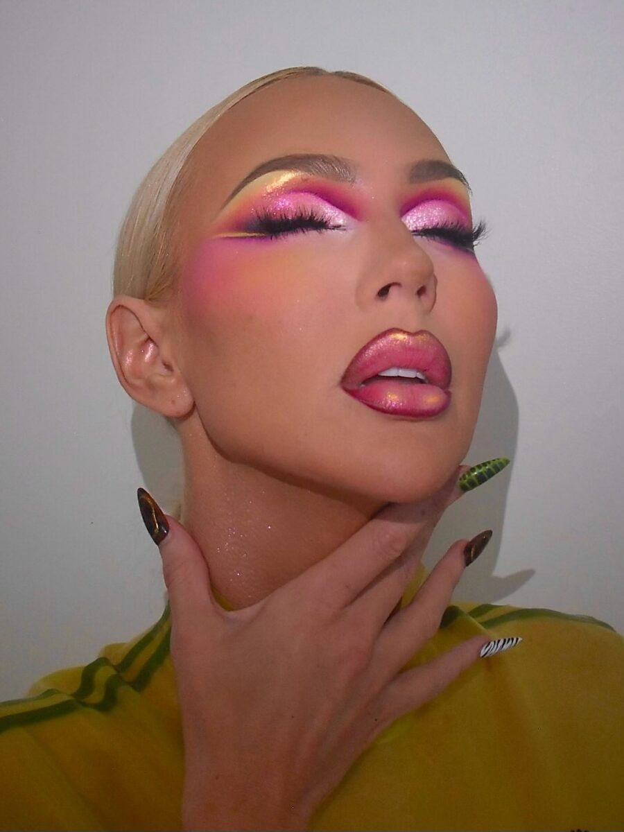 Bold Glamour with Pink and Purple Hues