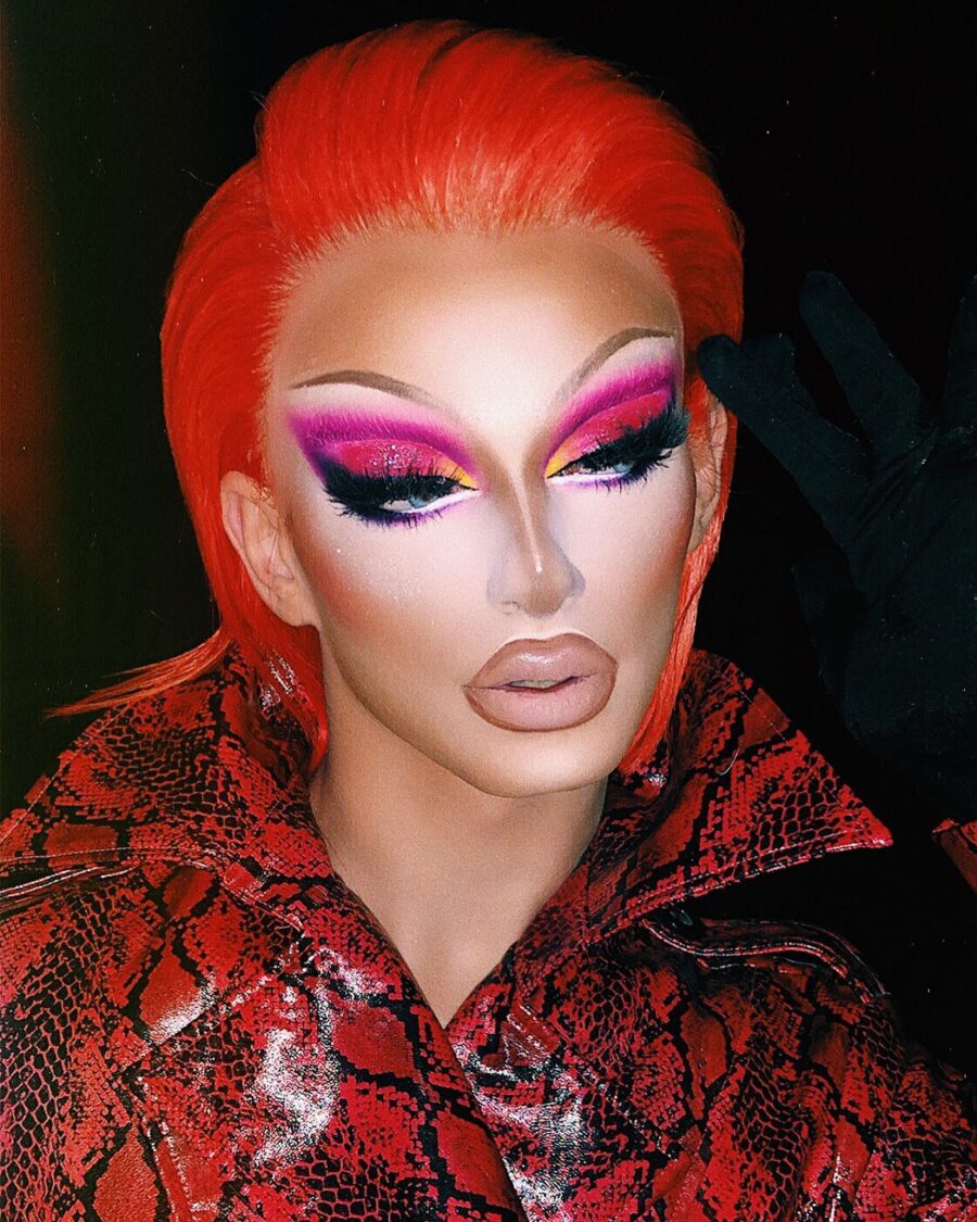 Vibrant Makeup with Bold Color Contrasts