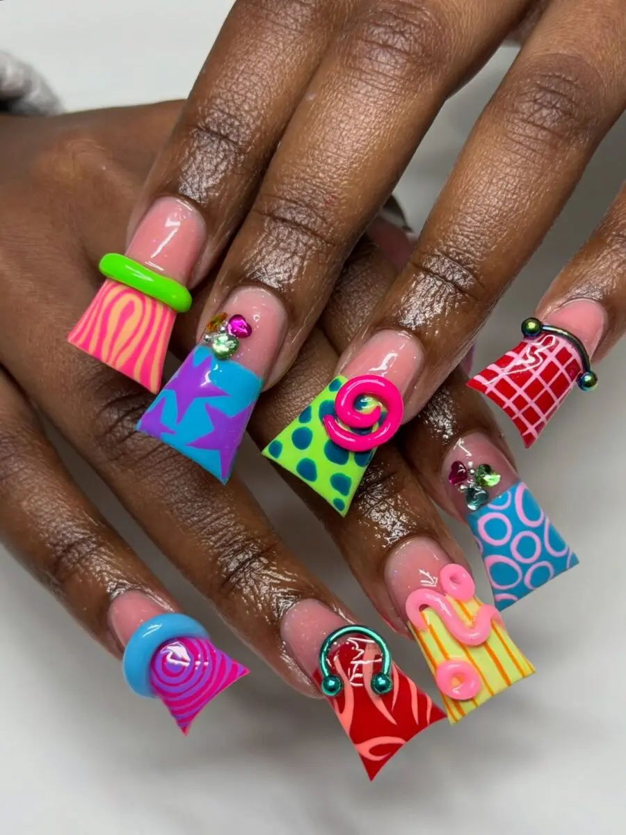 Vibrant and Creative Duck Nail Designs