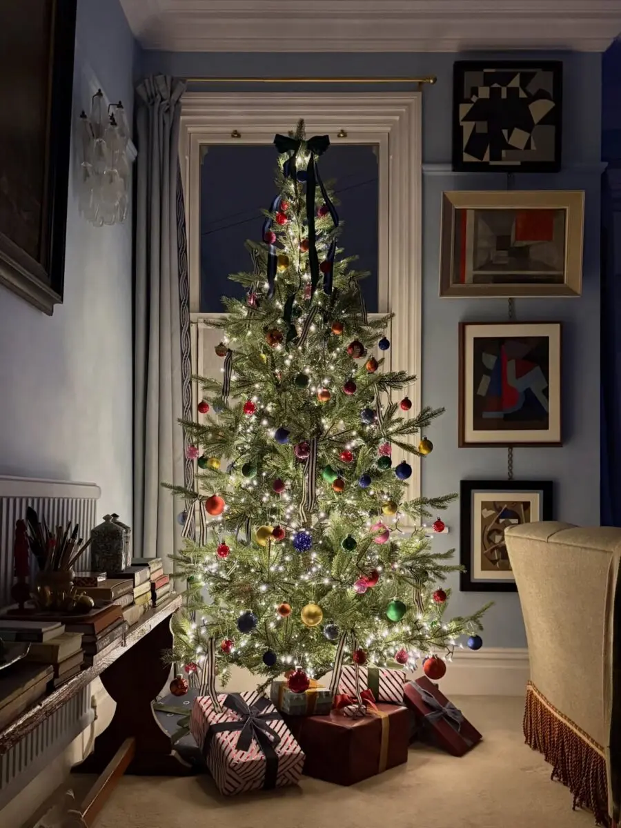 Charming Christmas Tree with Colorful Accents