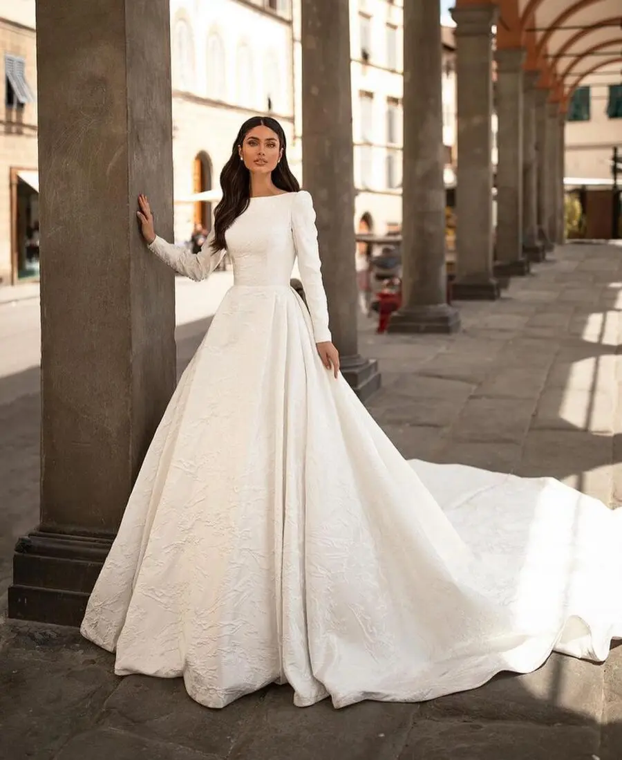 Elegant wedding dress exuding timeless charm