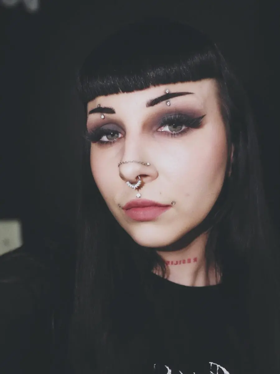 Dramatic Emo Makeup with Bold Features