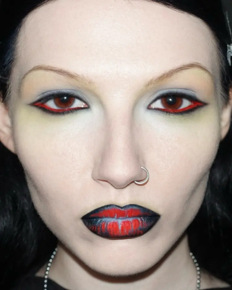 Bold and vibrant emo makeup inspiration