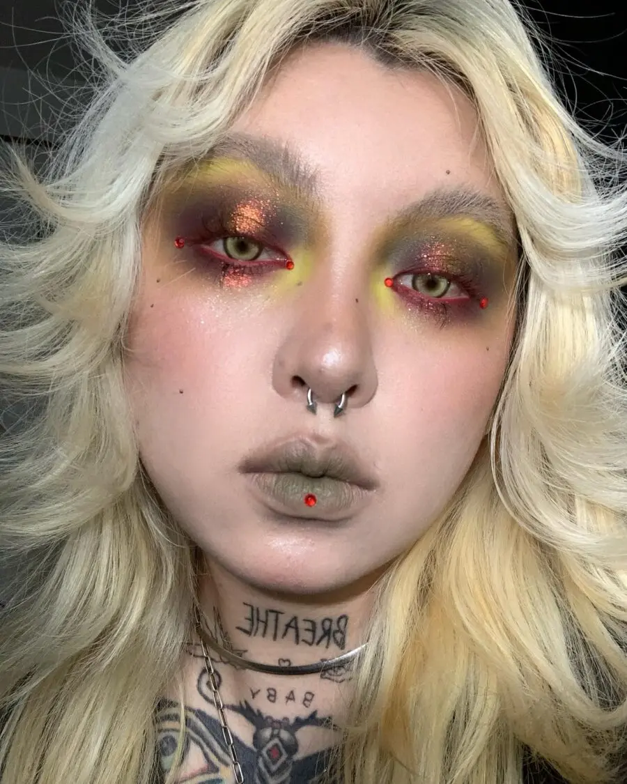 Bold and Bright Emo Makeup Inspiration
