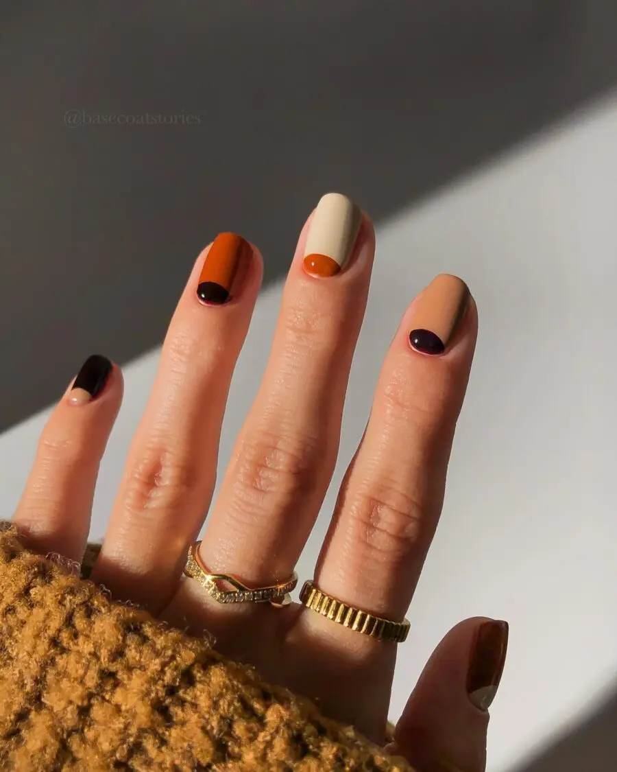 Chic autumn nails with cozy vibes