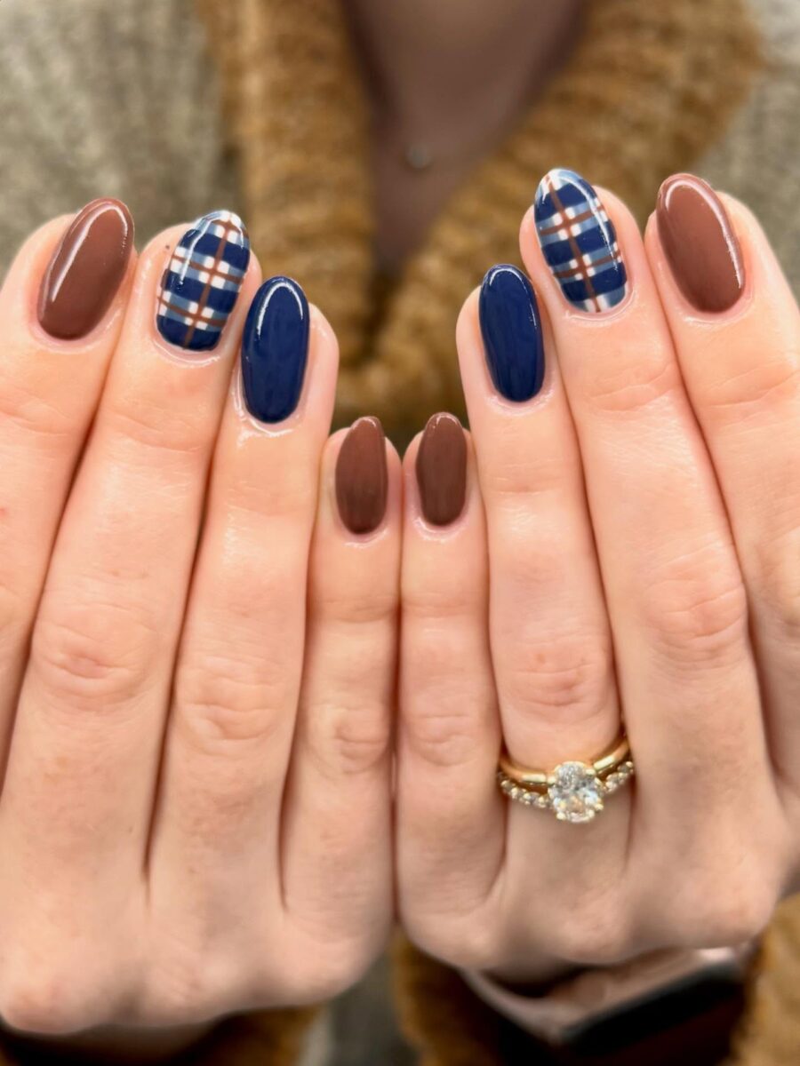 Chic plaid and deep hues for autumn