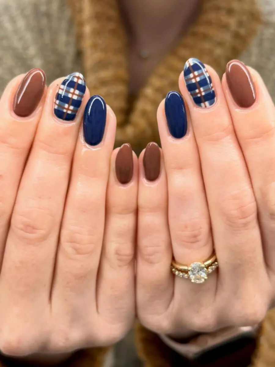 Chic plaid and deep hues for autumn