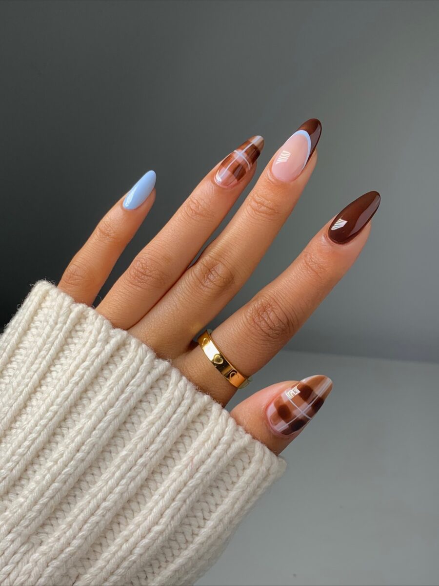Chic Fall Nail Designs with Warm Tones