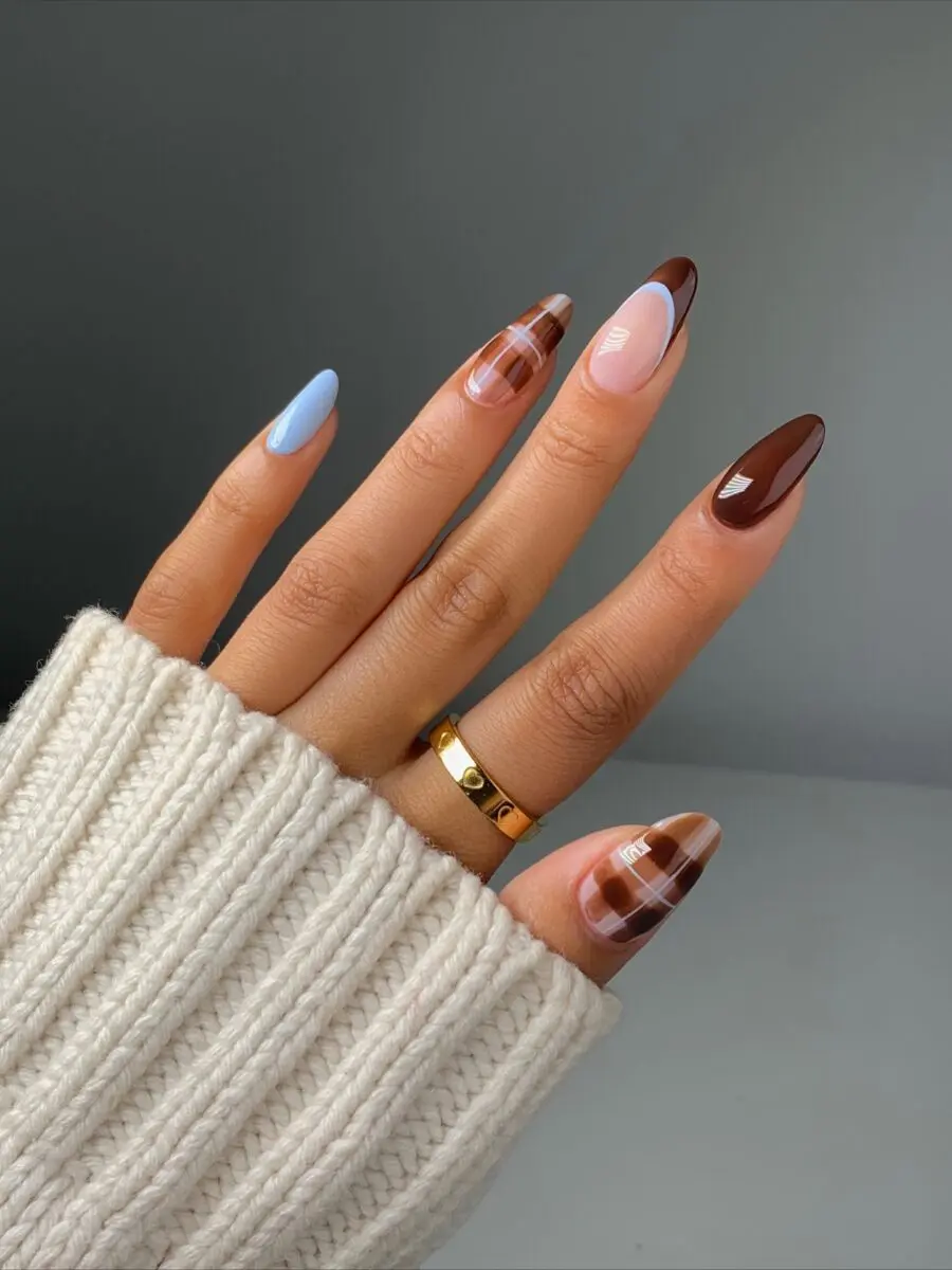 Chic Fall Nail Designs with Warm Tones