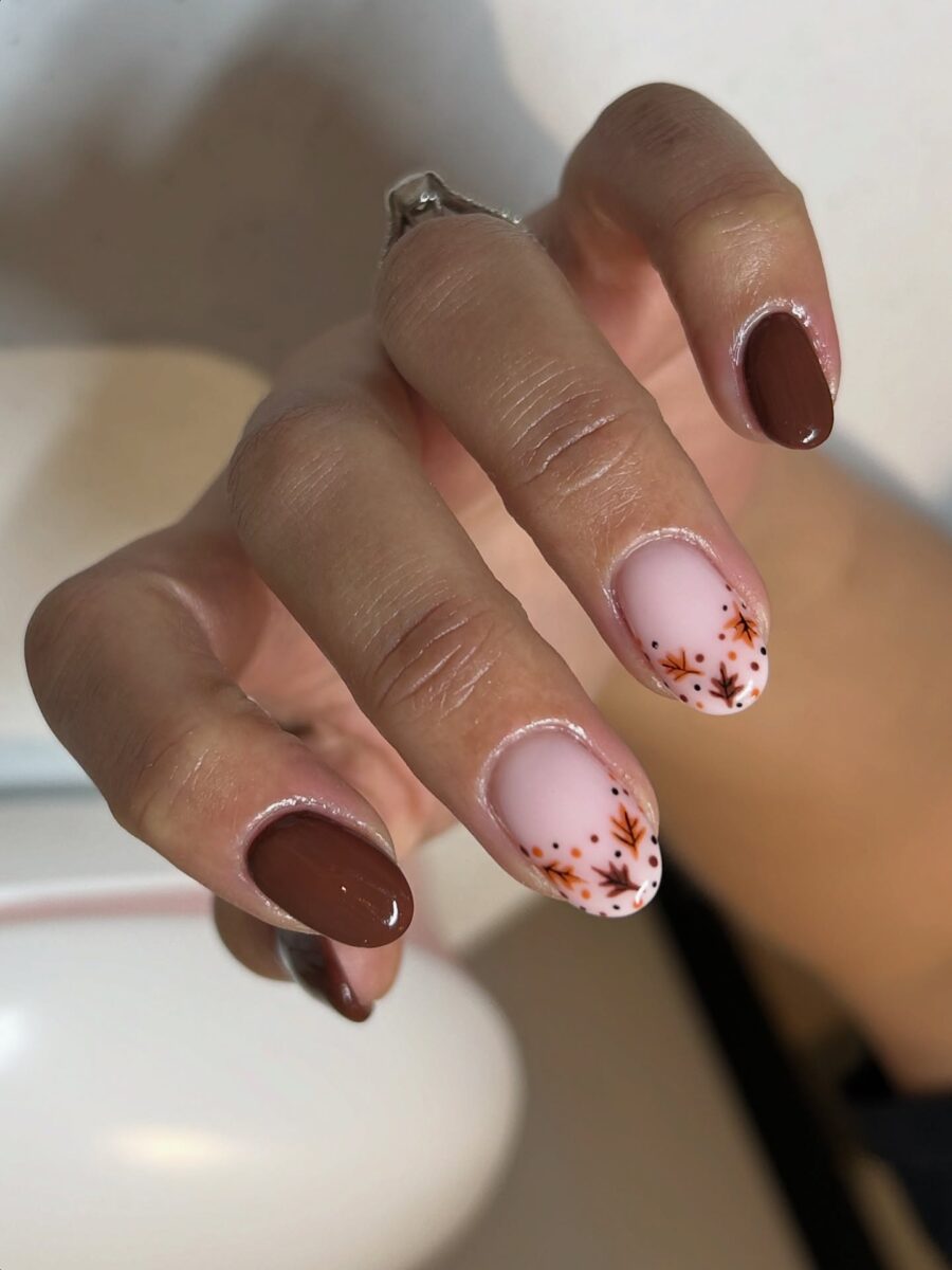 Chic autumn-inspired nail art for fall