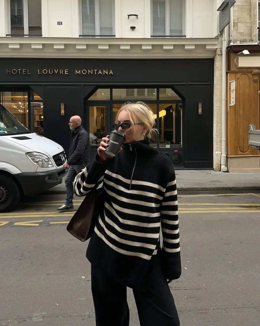Chic Stripes and Cozy Layers for Fall